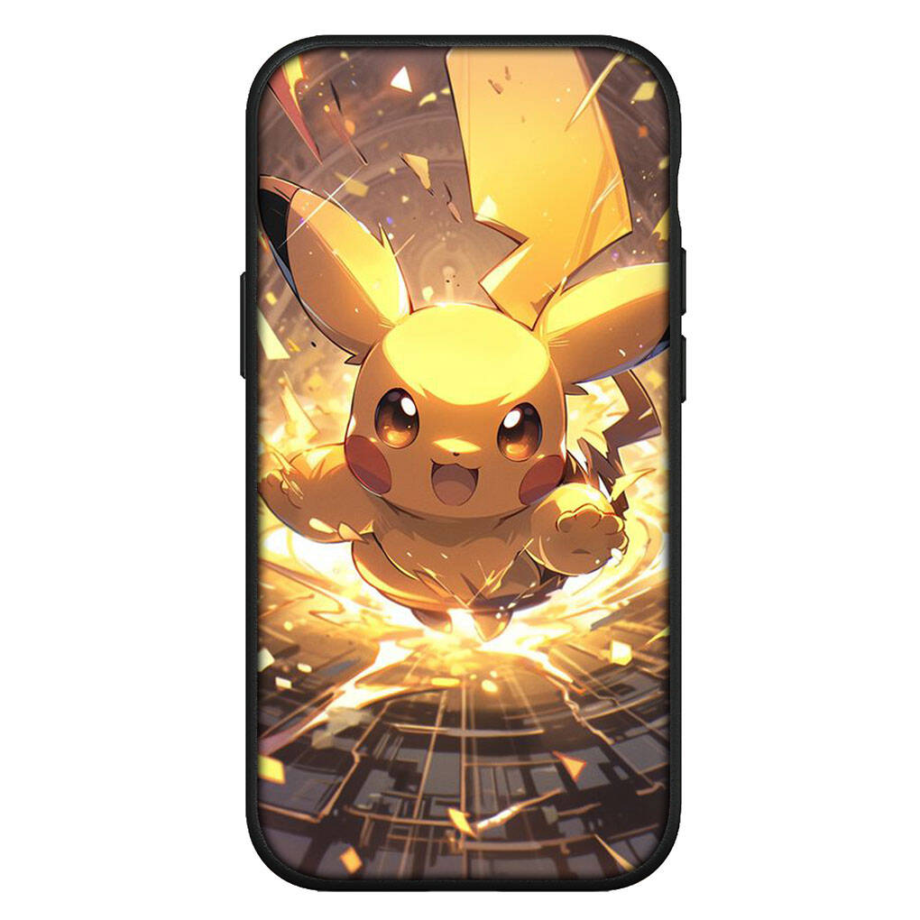 Чехол для iPhone 17 16 15 Xiaomi Poco Redmi Note 14 13 12 11 Pro Max Samsung Galaxy S25 S24 S23 OPPO Huawei Аниме Pokemon GO Пикачу Милый Чехол для Телефона