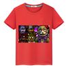 Летние футболки FNAF для мальчиков с принтом, короткие повседневные топы y2k, цельный медведь, кролик, игра Kawaii, футболка из 100% хлопка, детская одежда для девочек