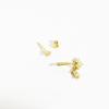 ANDYWEN 925 Sterling Silver 1pair Silver Gold Zircon Star Star Stud Earring Ladies Elegant Luxury Jewelry