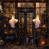 White Ghost Led Hanging Lights For Halloween Festive Decor Spooky Atmosphere