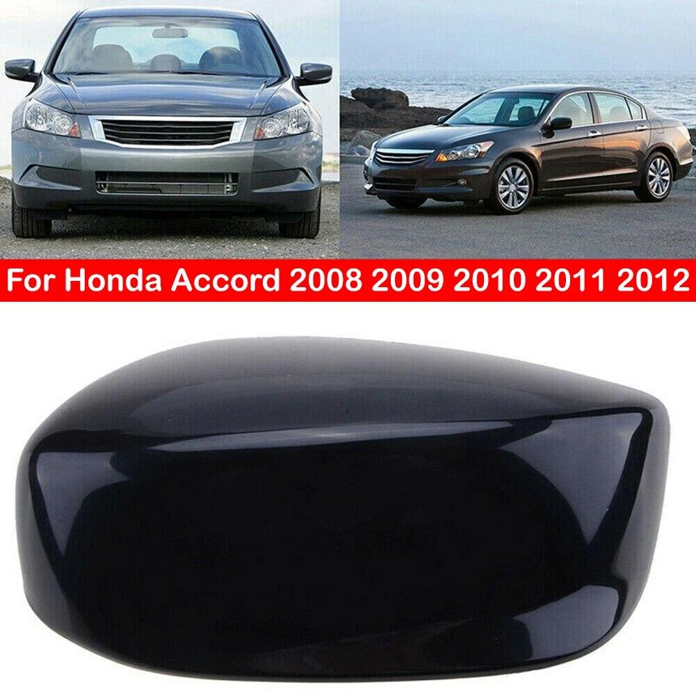 For Honda Accord 2008 2009 2010 2011 2012 Car Replacement Rearview Side Mirror Cover Wing Cap Exterior Door Case Trim Black Auto