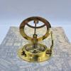 Латунный круглый солнечный компас – 7 см направленный магнитный навигационный инструмент для кемпинга, походов, туризма, отделка под старину