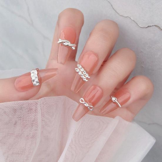 20 шт. Украшения для ногтей Изысканная форма Потрясающий визуальный эффект Случайный стиль Стильный 3D сверкающий художественный декор Инструменты для маникюра своими руками Подарок на день рождения