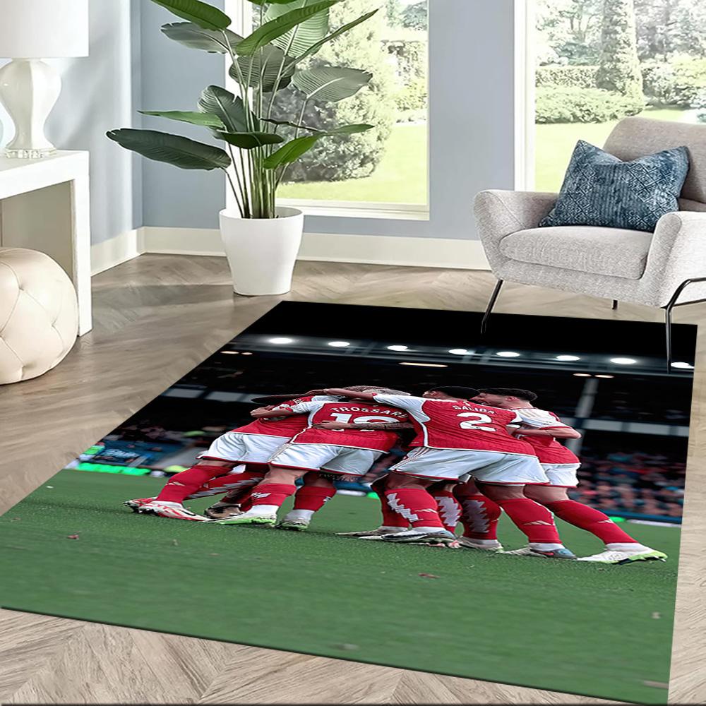 Arsenal Area Rug Suitable for Game Room Study room Dining Room Kitchen Anti-slip Rug Decorate Offices Best for Christmas