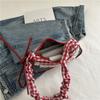 2026 Autumn New Fashion Armpit Color Block Versatile Shoulder Bag Girl Stylish Plaid Handbag Women Purse