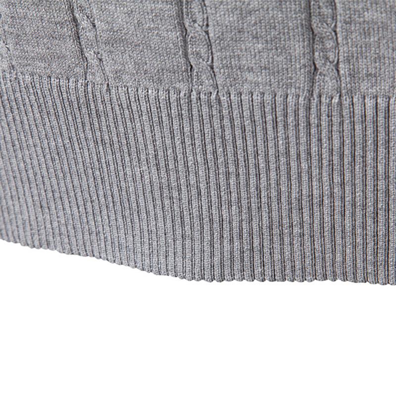 AMI Вышивка Осень/Зима 2025 Европейский размер V-образный вырез Свитер-жилет с косичками для мужского делового свитера