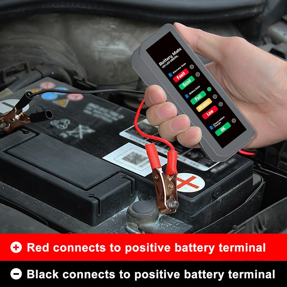Тестер автомобильного аккумулятора Напряжение Ток Тест внутреннего сопротивления Мотоцикл EFB Быстрые аккумуляторы Prof K8G6