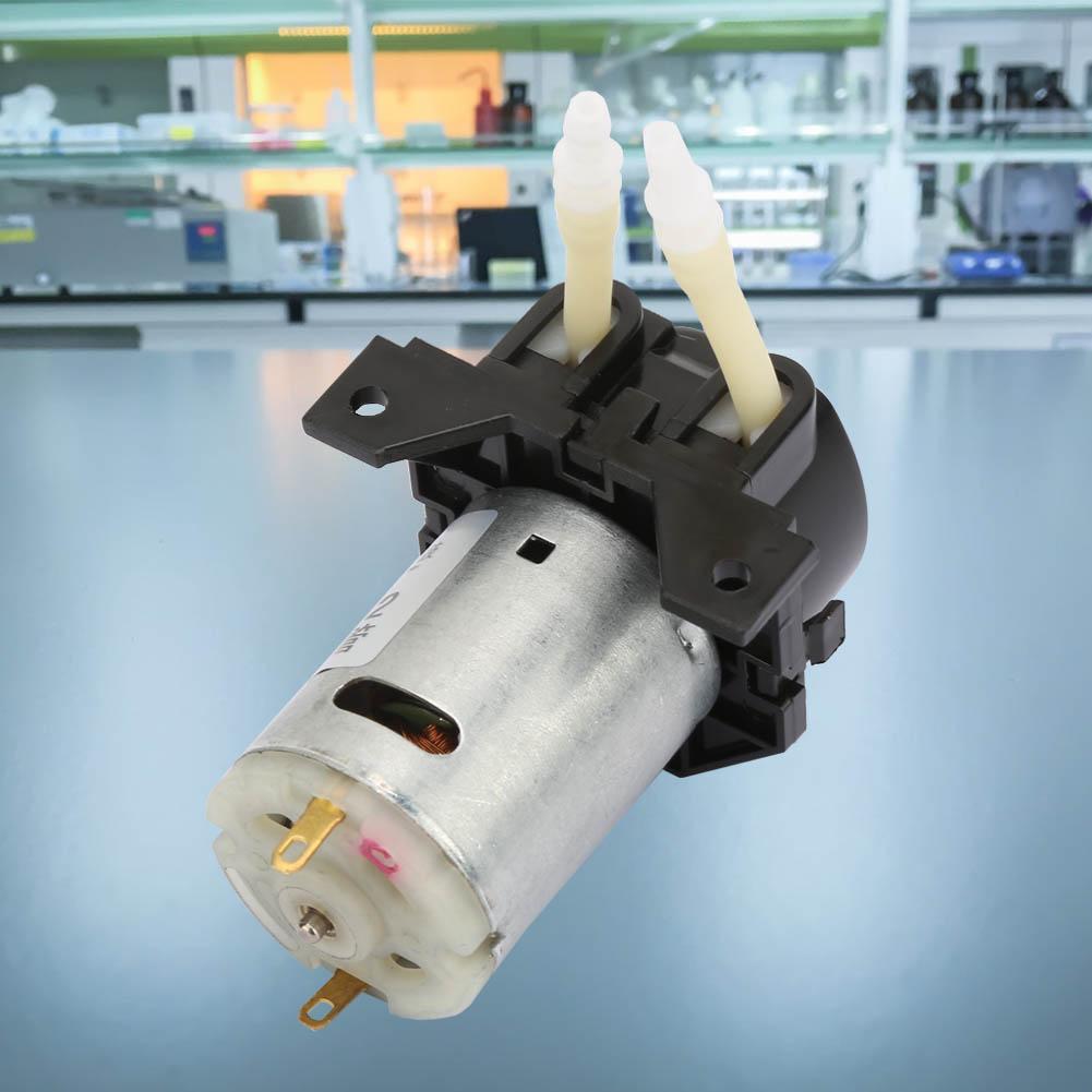 D-2 2*4mm 12V Peristaltic Liquid Pump Dosing Pump for Laboratory Analytic(Green)