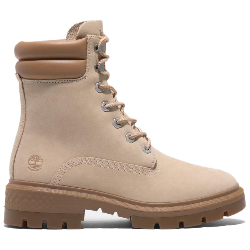 Timberland Женские водонепроницаемые ботинки на платформе 6 дюймов, светло-бежевые, TB0A2D7NEN71