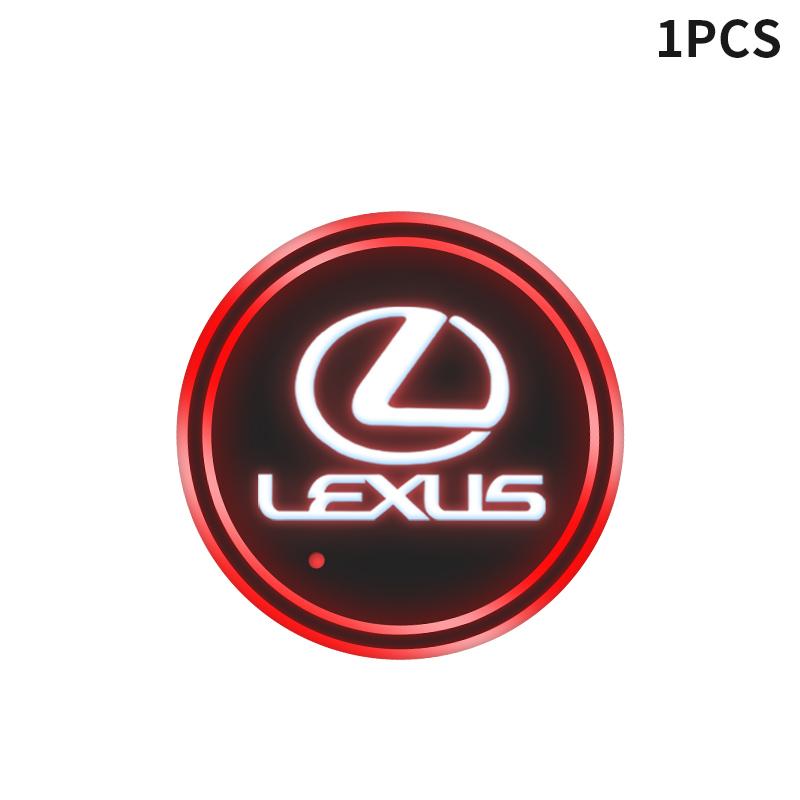 1/2pcs Car USB Charging Luminescent Cup Pad Interior Atmosphere Lamp for Lexus ES300 RX330 RX300 GS300 IS250 IS200 CT200h NX RX