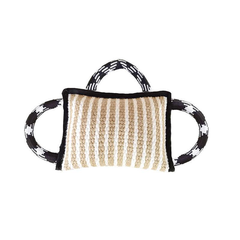 Dog training coarse linen tear-resistant bite pillow pounce on molars and molars German Wrangler training Dog Bite Stick