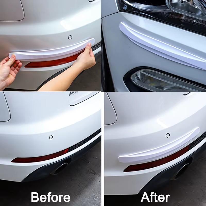 2PCS Universal Front Rear Bumper Corner Protector Guard Car Anti-collision Protection Decoration Strip Car Protect Accessories