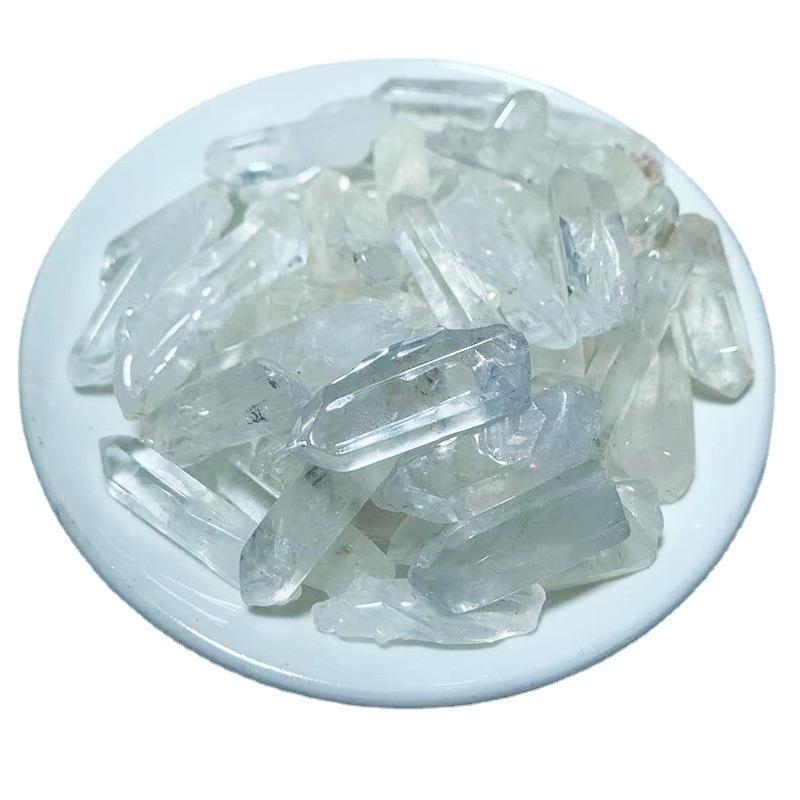 Натуральный оригинальный камень Белый кристалл Шестиугольная призма Полированный кристалл Колонна Украшения Колонна Шестиугольная призма