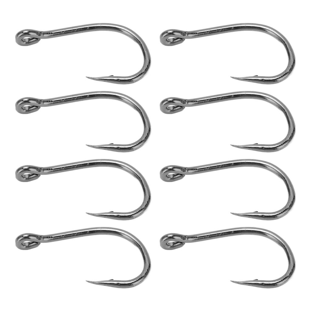 50Pcs Fishing Hook for Iseama High Carbon Steel Fish Hook Barbed Type for Outdoor ActivityType 6#