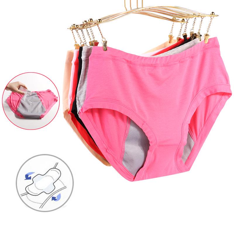 Leak Proof Menstrual Period Panties Women Underwear Physiological Pants Cotton Seamless Briefs