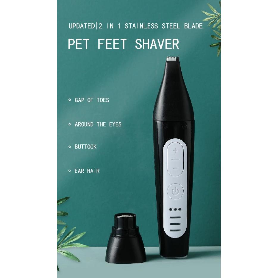 Wholesale Pet Grooming Tool Usb Charge 2 in 1 Electric Pet Nail Grinder With Feet Hair Shaver