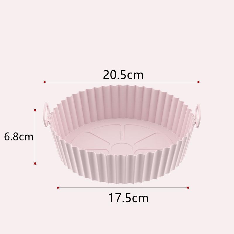 Силиконовый противень для выпечки аэрофритюрницы, безопасная для пищевых продуктов многоразовая силиконовая форма, коврики для микроволновки, коврик для выпечки, силиконовая форма для аэрофритюрницы