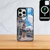 Японские поезда и виды города Чехол для телефона для iPhone 17, 16, 15, 14, 13, 12, 11 Plus, Pro Магнитный для Magsafe Беспроводная зарядка