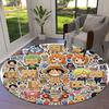 One Piece Round Area Rug Carpet Rug For Living Room Bedroom Sofa Playroom Decor Nonslip Floor Mat