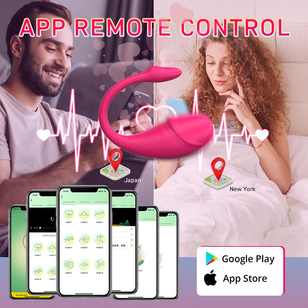 APP Remote Egg Vibrator Секс-игрушки для женщин Носимые Bluetooth Кегелевые вагинальные шарики Взрослые Клитор G Spot Дилдо Вибраторы Женские
