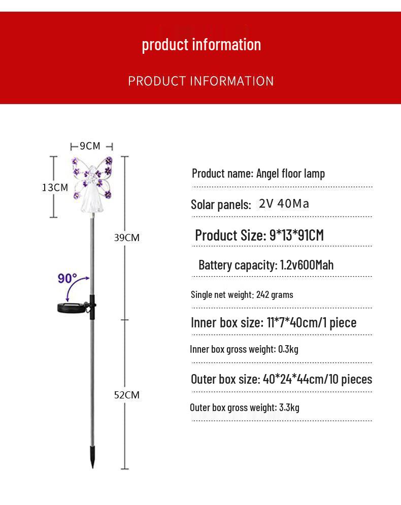 Водонепроницаемый светодиодный садовый фонарь на солнечной батарее для наружного ландшафтного освещения