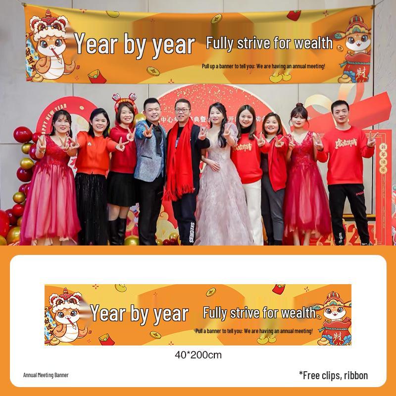 Xianci 2026 Year of the Horse New Year Photo Props: Handheld Sign for Company Events & Team Building