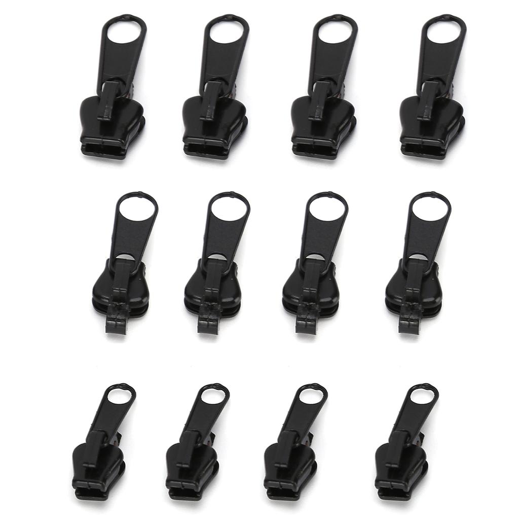 12 шт. Универсальный комплект для ремонта головки молнии, сменный для самодельных курток, джинсов, брюк, пальто