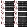 10pcs Double 18650 Battery 3.7V Storage Box Holder Case Black High Strength