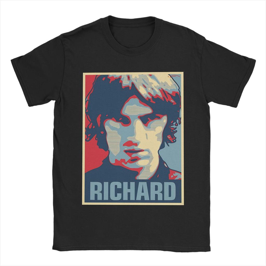 Мужские футболки Richard Ashcroft Креативные футболки с коротким рукавом и круглым вырезом 100% хлопок Одежда с принтом