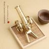 Miniature Pure Brass Italian Cannon Ornament - Trendy Home/Office Desktop Decoration and Creative Gift