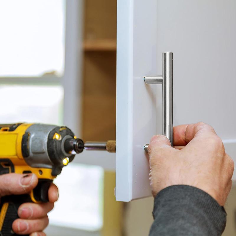 20Pcs/Pack Handle DIY Drawer Pulls Kitchen Door Knob Sliver Cupboard Stainless Steel Furniture