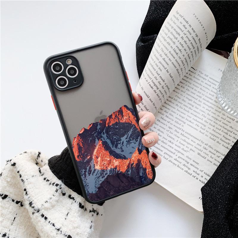 Эстетичный чехол для телефона с рисунком снежной горы для iPhone 7 8 Plus SE2 X XR XS MAX 15 14 12 13 mini 11 Pro Max Ударопрочный чехол