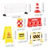 Pretend Play Mini Road Construction Fence Highway Construction Scene Model  Doll House
