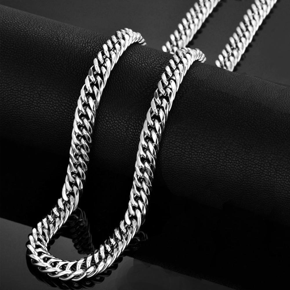 9 мм Позолоченные Массивные Цепи Miami Cuban Link Ожерелья Хип-Хоп Толстые Серебристого Цвета Нержавеющая Сталь Тяжелые Цепи Для Мужчин Украшения