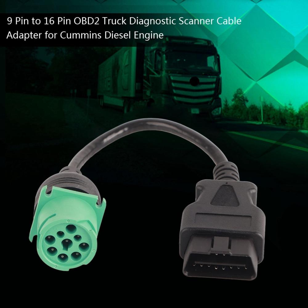 OBD2 to J1939 Green Truck Diagnostic Cable OBD2 to J1939 Adapter Truck Fault Code Reading