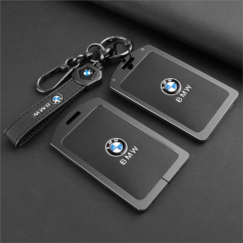 BBKK9 Zinc Alloy Car Smart NFC Card Key Case Cover Shell Keyless For BMW M 3 5 7 Series X1 X3 X5 X6 X7 535le Auto Keychain Accessories