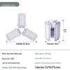 LED Transformable Ceiling Light with 4+1 Folding Bulbs for Garages and Warehouses