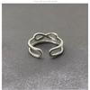 Wedding Engagement Party Crossed Rings Girls Adjustable Fashion Open Alloy Ring Hand Jewelry Decor Birthday Gift