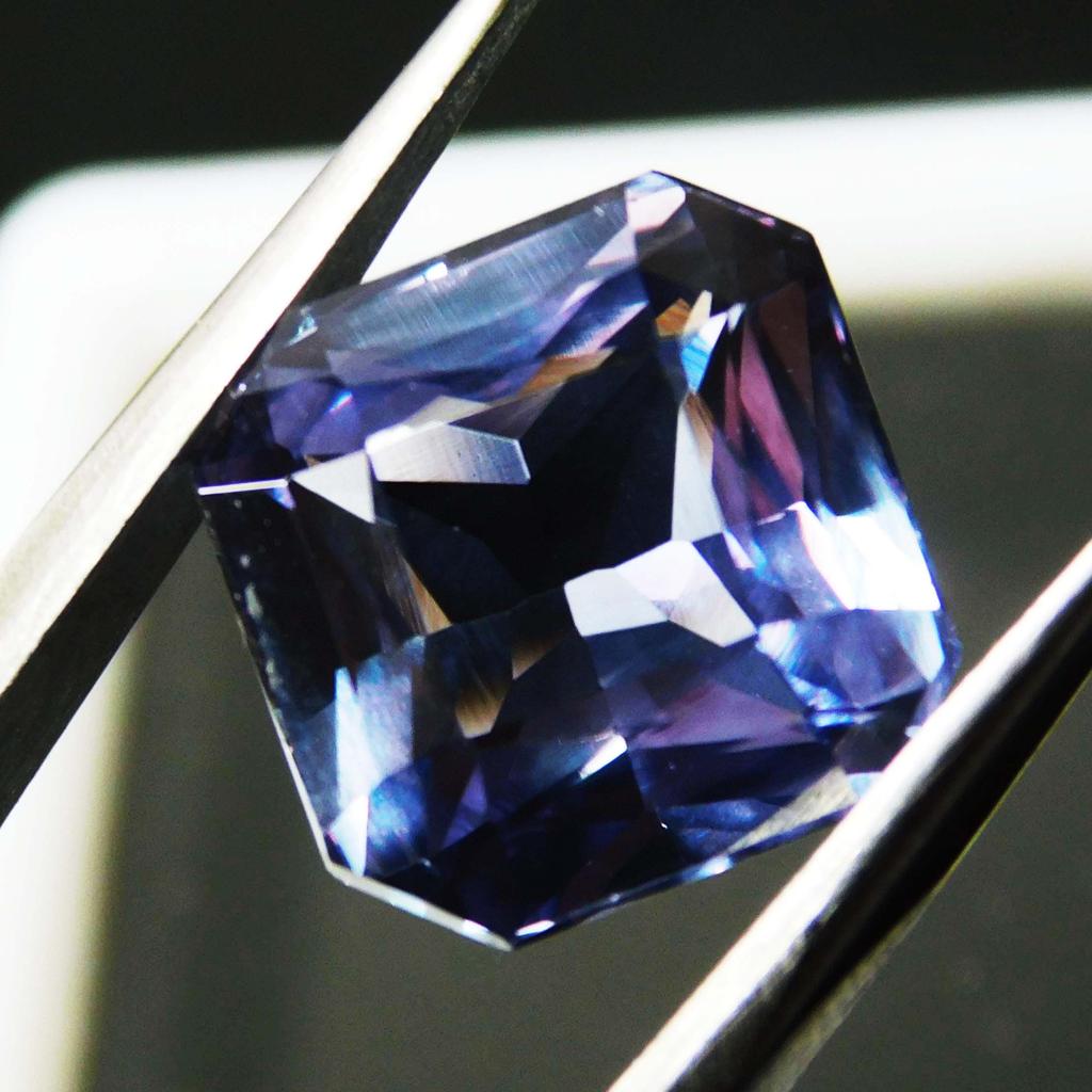 Certified Natural Color Change Alexandrite 8 Ct Asscher Cut Fabulous Gemstone