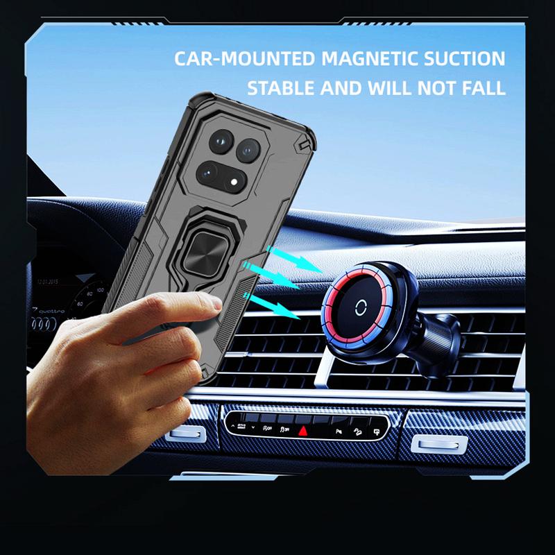 KEYSION Ударопрочный бронированный чехол для IQOO 15 5G Мягкий силикон+ПК Вертикальная металлическая подставка-кольцо Задняя крышка телефона для IQOO 15