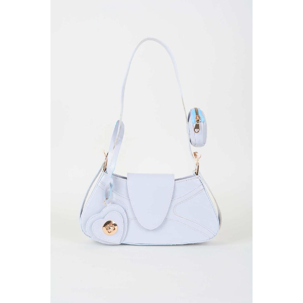 Женский бордовый кошелек-багет из искусственной кожи с застежкой на руку и сумка через плечо