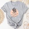 (Asian Size)Tee Top Fashion T Shirt Clothing Casual Flower Watercolor Lovely 90s Short Sleeve Women Print Lady Female Graphic T-shirt
