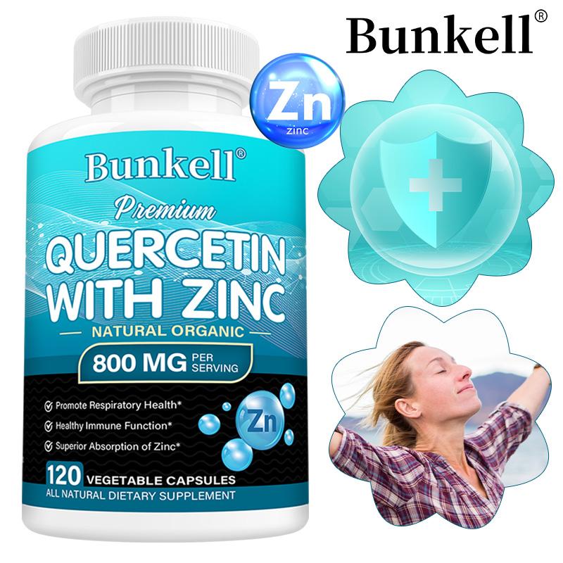 Bunkell Quercetin with Zinc 120 Capsules