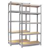 Metal Storage Rack Set Of 2 Pcs 150 X 75 X 30 Cm Humberg Hr-810