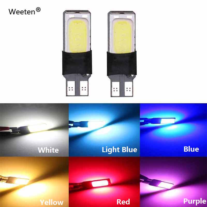 2 шт./лот T10 W5W 194 168 6 Вт светодиодный безошибочный COB номер Canbus клин боковой фонарь автомобильные фары лампа постоянного тока 12 В