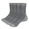YUEDGE 2 Pairs Mens Merino Wool Moisture Wicking Outdoor Hiking Cushioned Duty Work Crew Socks for Men Size 37-46