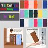 18 - Color PU Leather Phone Wallet Case for Itel Series.itel A05s,A23 Pro,A17,A48,A50,A50C,A60s,A60,A70,A80,P38,P40,P55,RS4,S17,S18,Vision 5,S23,S24..
