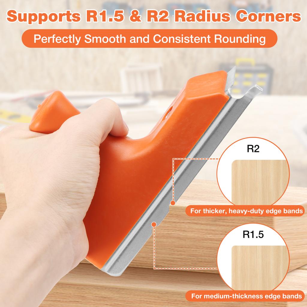 Кромкооблицовочный триммер 3 в 1 Деревообрабатывающий триммер для кромок шпона со стальным лезвием 5Cr15MoV для шпона ПВХ АБС меламина ламината