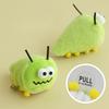 Cat Plush Toy Interactive Catnip Green Bug Cute Kitten Chew Toy Squeak Bite Resistance Cat Toy Accessories