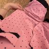 Корейские высококачественные простые женские пижамы в горошек летние черные кружевные короткорукавные шорты комплект из двух предметов домашняя одежда